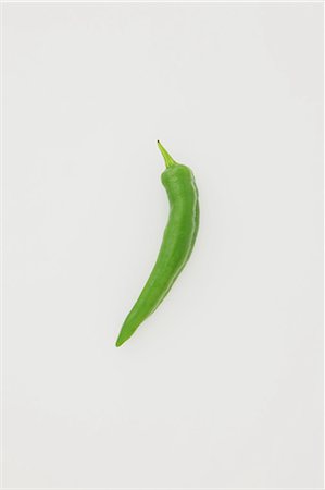 Green chilli pepper Stock Photo - Rights-Managed, Code: 859-06470044