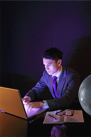 desk directly above - Businessman working Stock Photo - Rights-Managed, Code: 859-06537863