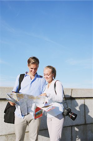 friends vacation map - Tourist couple visiting Tokyo Stock Photo - Rights-Managed, Code: 859-06538250