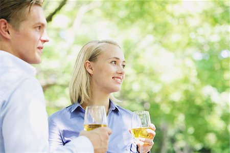 Young couple drinking wine Photographie de stock - Rights-Managed, Code: 859-06538260