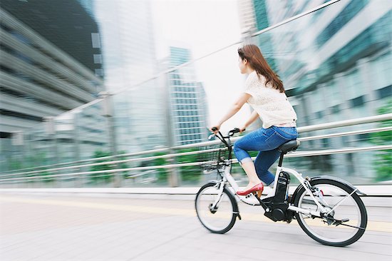 Electric Bicycle Stock Photo - Premium Rights-Managed, Artist: Aflo Relax, Image code: 859-06538343
