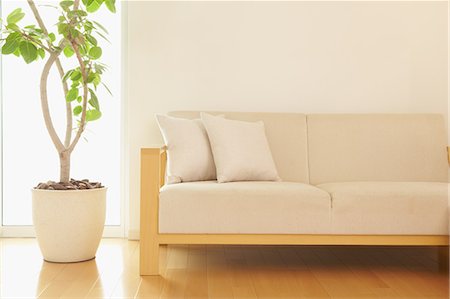 floor cushion - Living room Stock Photo - Rights-Managed, Code: 859-06538444