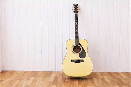 Guitar On the Floor Stock Photo - Rights-Managed, Code: 859-06617257