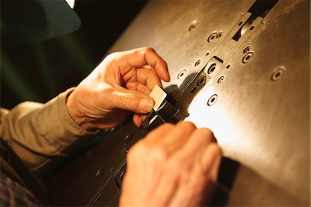 professional (pertains to traditional blue collar careers) - Craftsman Working Stock Photo - Rights-Managed, Code: 859-06617323