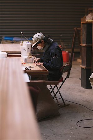 sewing machine factory - Craftsman Working Stock Photo - Rights-Managed, Code: 859-06617437