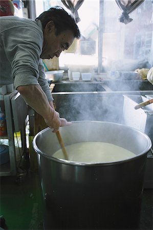 Tofu Maker at Work Stock Photo - Rights-Managed, Code: 859-06617447