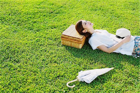 parasol - Woman Taking a Nap Stock Photo - Rights-Managed, Code: 859-06617507