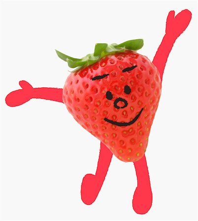 simsearch:649-07520540,k - Strawberry Illustration Stock Photo - Rights-Managed, Code: 859-06617595