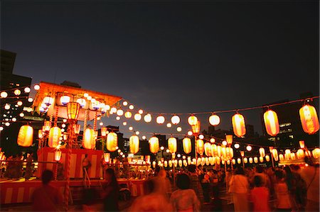 stage at night - Japanese Summer festival Stock Photo - Rights-Managed, Code: 859-06710958