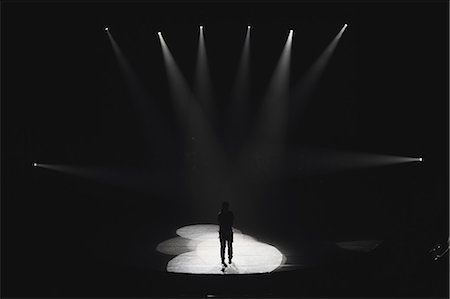 entertainment theatre - Dancer in the spotlight Stock Photo - Rights-Managed, Code: 859-06710989