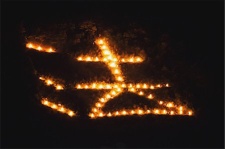 Traditional mountain fire at Kyoto Gozan, Kyoto Prefecture Stock Photo - Rights-Managed, Code: 859-06711103