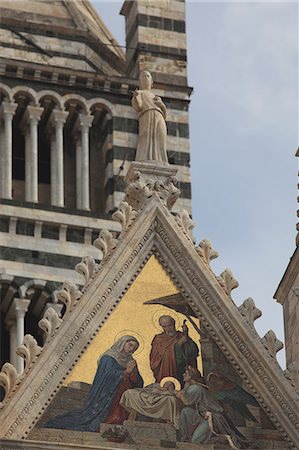 Cathedral detail, Siena, Italy Stock Photo - Rights-Managed, Code: 859-06711113
