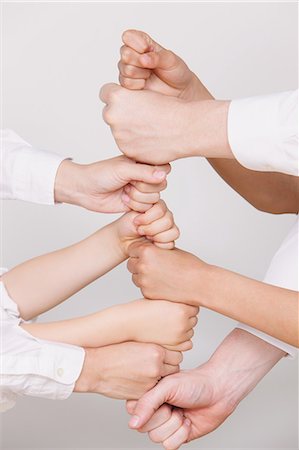 Joining hands Foto de stock - Con derechos protegidos, Código: 859-06808657