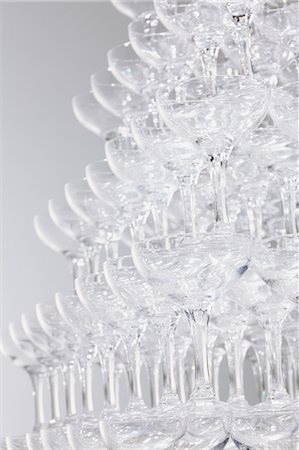 elegant glasses - Glass tower Stock Photo - Rights-Managed, Code: 859-06808691