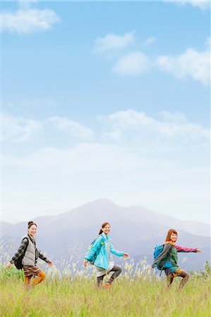 Girls in the mountains Stock Photo - Rights-Managed, Code: 859-06824601