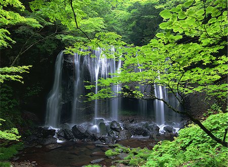 Tatsuzawafudo Falls, Fukushima, Japan Photographie de stock - Rights-Managed, Code: 859-07150411