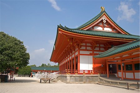 simsearch:859-07283363,k - Heian Shrine, Kyoto, Japan Photographie de stock - Rights-Managed, Code: 859-07284180