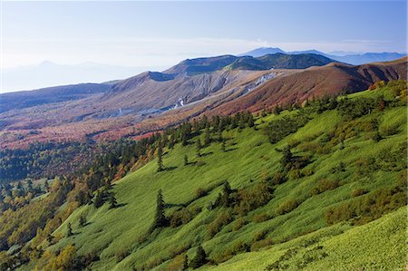 Yoshigataira And Mt. Shirane, Nagano, Japan Stock Photo - Rights-Managed, Code: 859-07284267