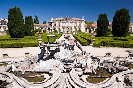 queluz palace - Queluz Palace, Portugal Stock Photo - Rights-Managed, Code: 859-07284385