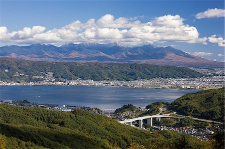 simsearch:859-07283080,k - Mt. Yatsugatake And Suwako, Nagano, Japan Foto de stock - Con derechos protegidos, Código: 859-07284475