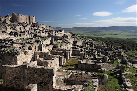 roman festival - Roman Ruin, Dougga, Tunisia Stock Photo - Rights-Managed, Code: 859-07283026