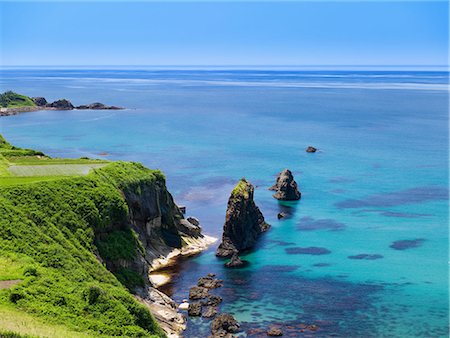 Byobu Rock, Tango Peninsula, Kyoto, Japan Stock Photo - Rights-Managed, Code: 859-07283159