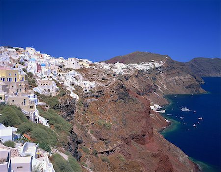 santorini - Santorini, Greece Foto de stock - Con derechos protegidos, Código: 859-07283839