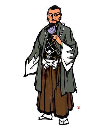 digno - Samurai Illustration Foto de stock - Con derechos protegidos, Código: 859-07356418