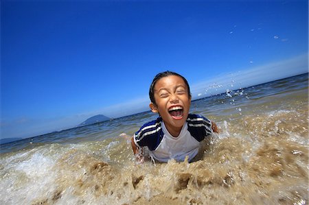 Japanese kid in the countryside Stock Photo - Rights-Managed, Code: 859-07356497