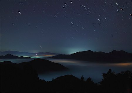 starry - Izushi Town landscape at night Stock Photo - Rights-Managed, Code: 859-07441513