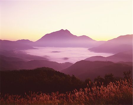 purple landscape - Oita Prefecture, Japan Stock Photo - Rights-Managed, Code: 859-07441574
