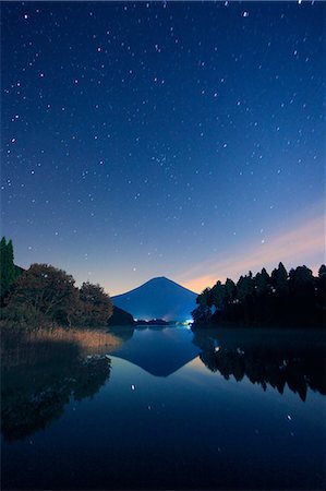 forest sky view - Mount Fuji, Japan Stock Photo - Rights-Managed, Code: 859-07441946