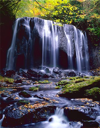 rocky waterfall - Fukushima Prefecture, Japan Stock Photo - Rights-Managed, Code: 859-07442093