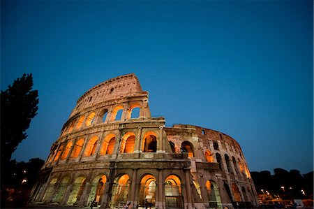 pictures of rome italy at night - Colosseum, Rome, Italy Stock Photo - Rights-Managed, Code: 859-07495113