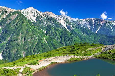 Happoike, Hakuba, Nagano Prefecture, Japan Stock Photo - Rights-Managed, Code: 859-07495182