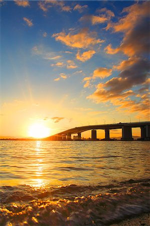 sunrise on buildings - Shiga Prefecture, Japan Stock Photo - Rights-Managed, Code: 859-07495325