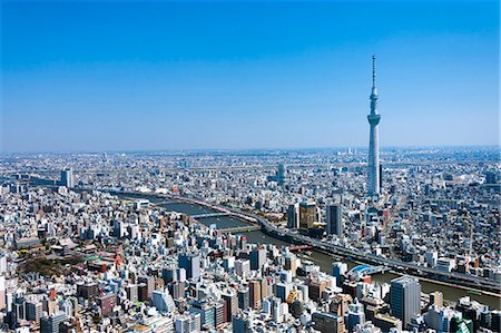 road aerial view - Tokyo, Japan Stock Photo - Rights-Managed, Code: 859-07783502