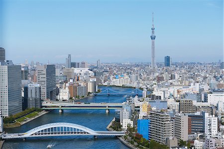 scenic boat not people - View of Tokyo, Japan Stock Photo - Rights-Managed, Code: 859-07783563