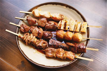 poultry type - Japanese style Yakitori Stock Photo - Rights-Managed, Code: 859-08067044