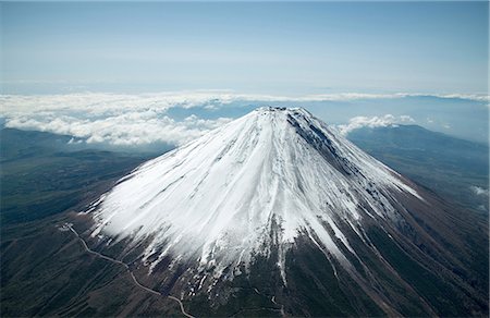 snow birds eye view - Yamanashi Prefecture, Japan Stock Photo - Rights-Managed, Code: 859-08082338