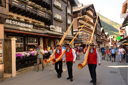 switzerland people on road - Switzerland Stock Photo - Rights-Managed, Code: 859-08358322