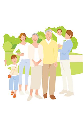 family vacation illustration - Modern illustration Stock Photo - Rights-Managed, Code: 859-08481655