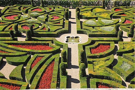 France, Loire Valley, Villandry, Chateau de Villangry, UNESCO World Heritage Photographie de stock - Rights-Managed, Code: 859-08769820