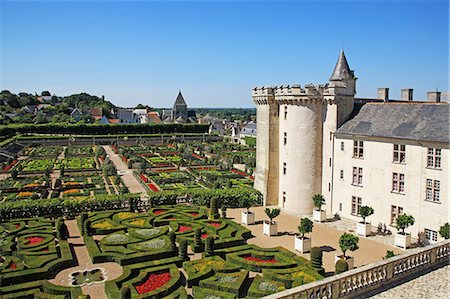 farming france - France, Loire Valley, Villandry, Chateau de Villangry, UNESCO World Heritage Stock Photo - Rights-Managed, Code: 859-08769821