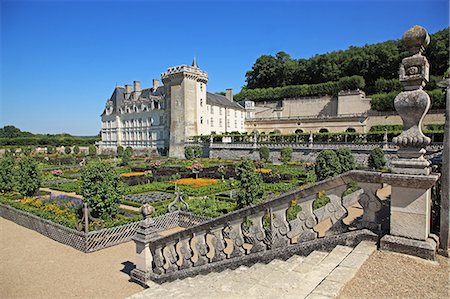 France, Loire Valley, Villandry, Chateau de Villangry, UNESCO World Heritage Stock Photo - Rights-Managed, Code: 859-08769822