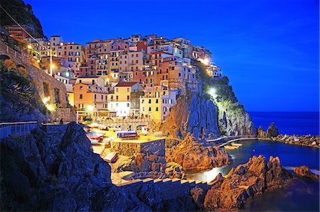 riomaggiore - Italy, Liguria, Cinque Terre, Manarola, UNESCO World Heritage Photographie de stock - Rights-Managed, Code: 859-08769845