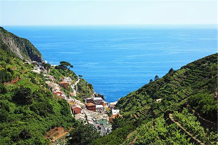 Italy, Liguria, Cinque Terre, Riomaggiore, UNESCO World Heritage Stock Photo - Rights-Managed, Code: 859-08769885