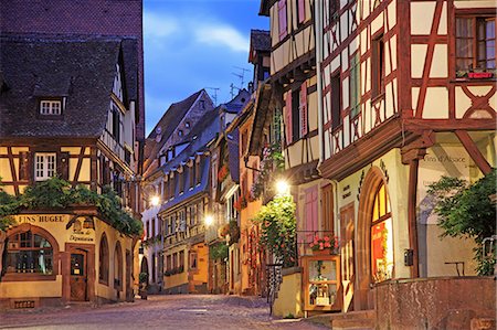 romantic era - France, Alsace, Haut-Rhin, Riquewihr, Wine Road Stock Photo - Rights-Managed, Code: 859-08769921
