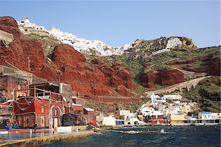 Greece, Cyclades islands, Santorini Island, Amoudi Bay Photographie de stock - Rights-Managed, Code: 859-08769977