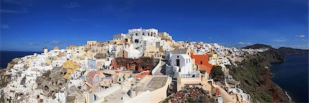 santorini panoramic - Greece, Cyclades islands, Santorini Island Stock Photo - Rights-Managed, Code: 859-08769988